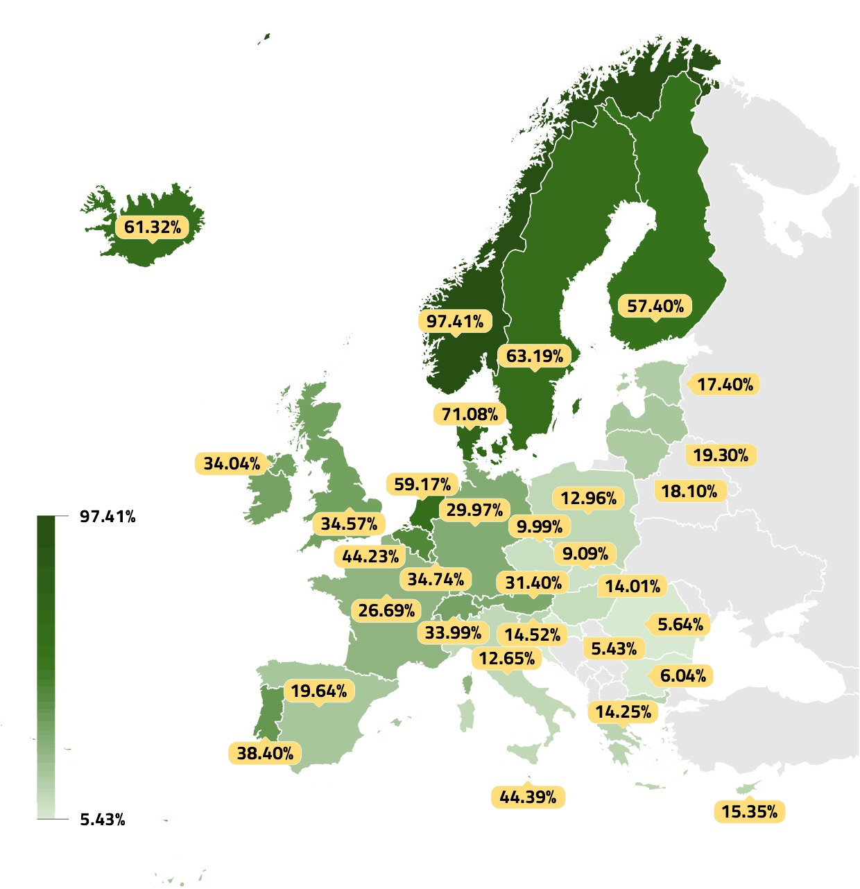 Vehiculele electrice au ajuns să domine Europa?