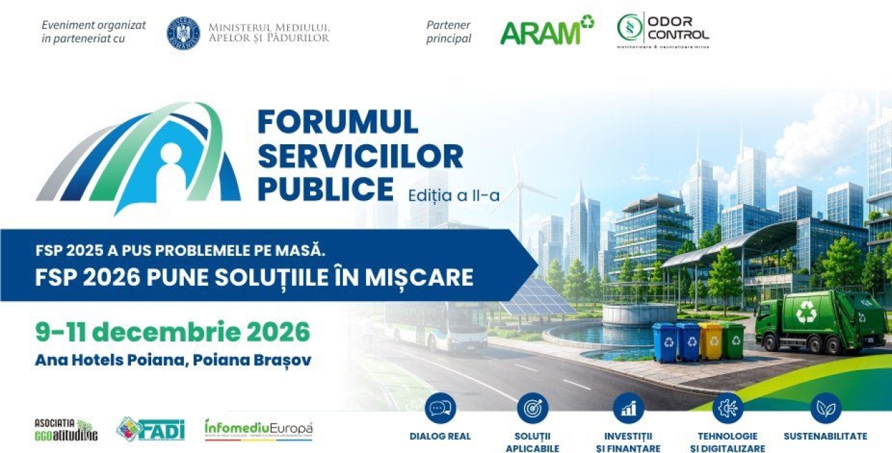 Forumul Serviciilor Publice // 9-11 decembrie 2026, Ana Hotels, Poiana Brașov