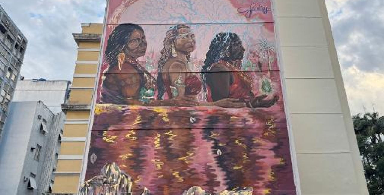 Monumental Rio Mural Celebrates Women Defending Amazon Rivers