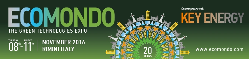 ECOMONDO AND KEY ENERGY (Rimini Expo Centre, Italy, 8-11 November)  INCREASINGLY UNITED TO MEET THE “GREEN” CHALLENGE FACED BY THE INDUSTRIAL WORLD